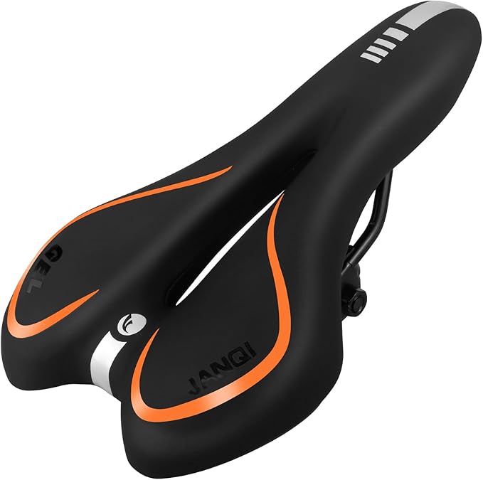 Comfortable Bike Seat for Men & Women, Waterproof Bicycle Seat, Breathable Mountain Bike Saddle, Gel Bicycle Saddle for MTB, BMX, Road Bike, City Bikes, Exercise Bikes