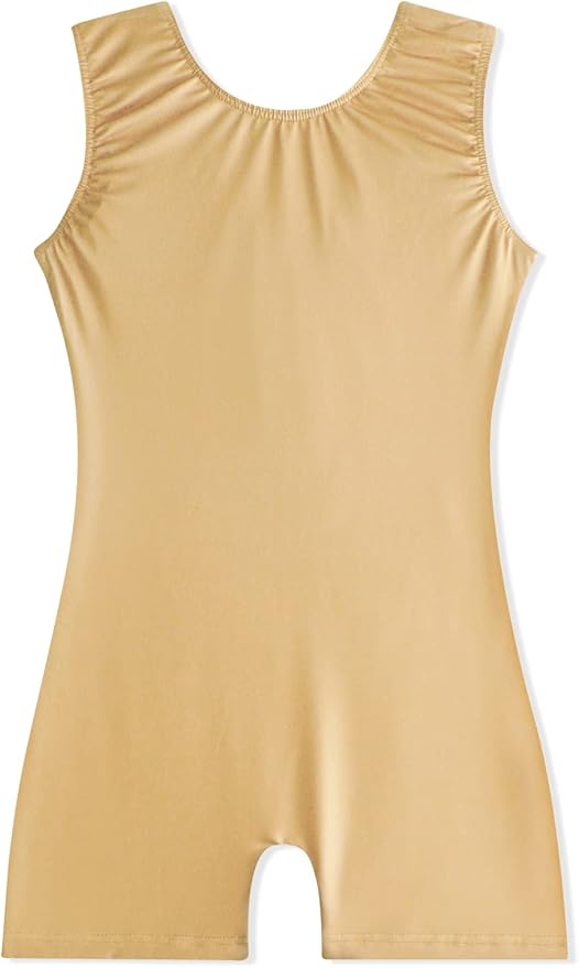 EQSJIU Leotards for Girls Gymnastics Sleeveless Sparkly Toddler Tumbling Outfits Dance Clothes Biketards for Kids 1-10 Years