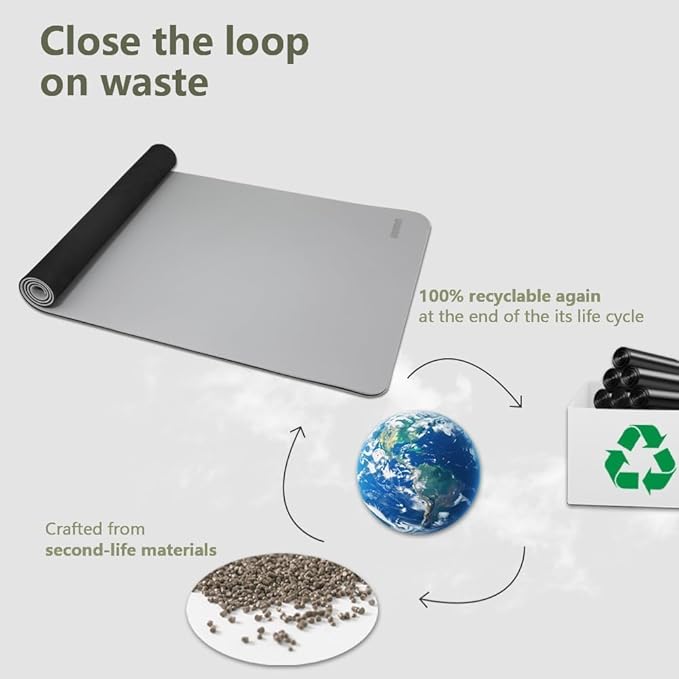 Yoga Mat Non-Slip Extra Thick 72"x32/24" Extra Wide Fitness Exercise Mat TPE Material High Elastic Hot Yoga Mat for Women Yoga Pilates Home Floor Workout (Cow Coffee)