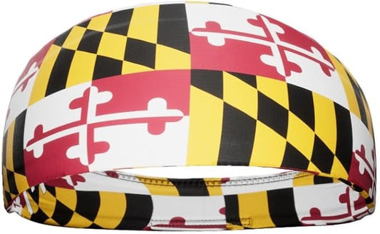 Unisex Headband/Sweatband. Best for Sports, Fitness, Working Out, Yoga. Tapered Design. Reversible.