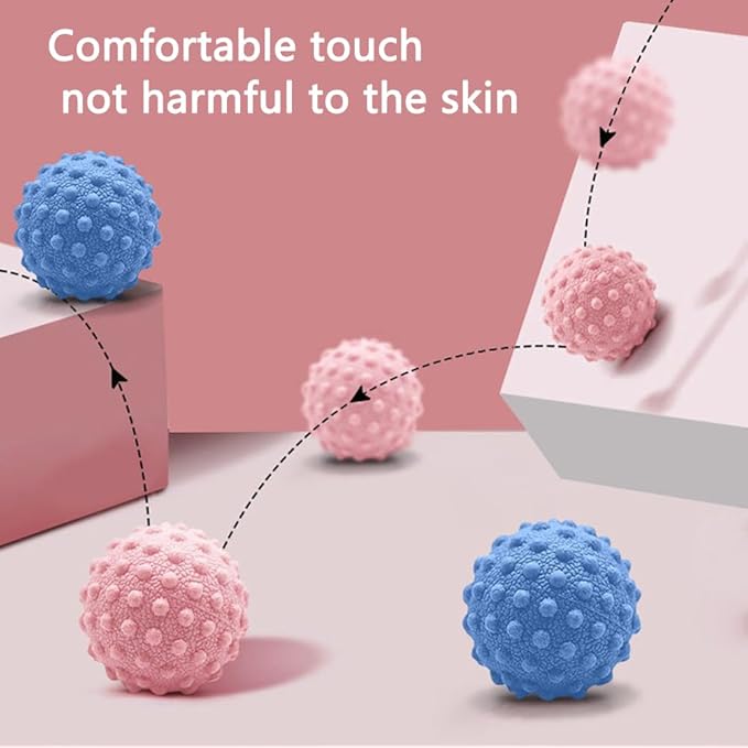 Muscle Massage Ball Set - 3 Pack, Massager Balls for Feet, Back, Arm, Neck, Shoulder, Leg Myofascial Release, Foot Arch Trainer Plantar Fasciitis, Relieving Muscle Pain