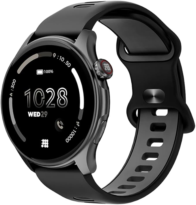 Cubitt Aura Smartwatch/Fitness Tracker with 1.43" Touch AMOLED Screen, Bluetooth Calling, 60+ Sports, Blood Oxygen, Heart Rate, Stress/Sleep Monitor, Waterproof, Step Counter, Compass Support