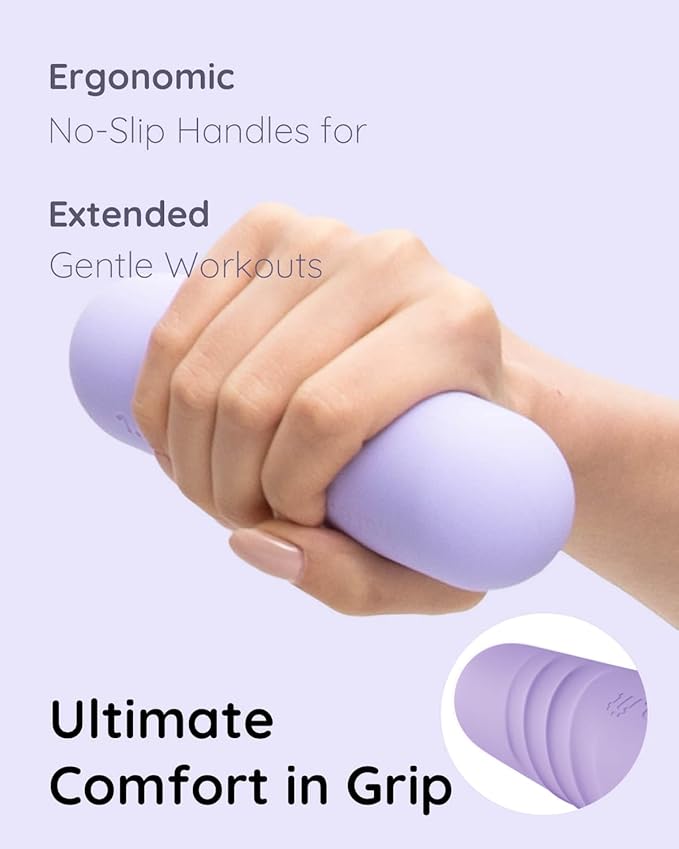 Hand Weight Bars for Women (2.2 LB) | Resistance Booty Bands | Pilates, Yoga, Dance, Aerobics, Running, Cardio, Gym, Strength Training | Non-Slip | Portable Dumbbells | Women & Men