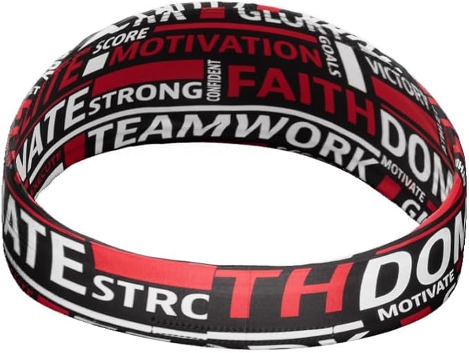 Unisex Headband/Sweatband. Best for Sports, Fitness, Working Out, Yoga. Tapered Design. Reversible.