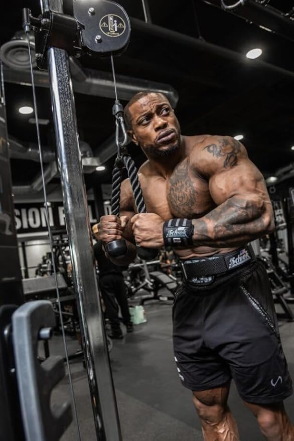 Schiek Sports Heavy Duty Wrist Wraps - Gym Workouts Wrist Support - Black Out Line Wrist Wraps