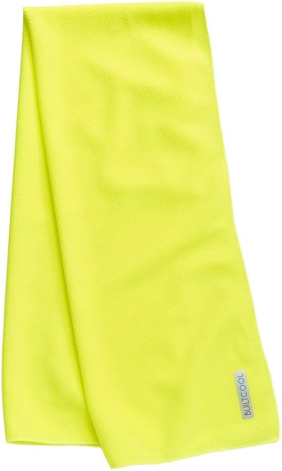 BUILTCOOL Adult Cooling Towel - Men & Women Chilly, Lightweight, Soft, Neck and Face Cooling Towel for Sport, Camping, Hunting, One Size, White, Royal Blue, & Yellow, 3 Pack