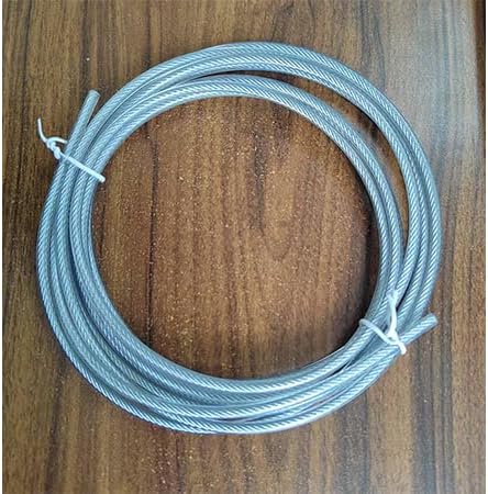 Pro Adjustable Speed Jump Rope - 10ft 4mm PVC Steel Wire with Dual Ball Bearings & 360° Spin - Metal/Rubber Ergonomic Grips for CrossFit, HIIT, Weight Loss, Home Gym Workouts for Men & Women