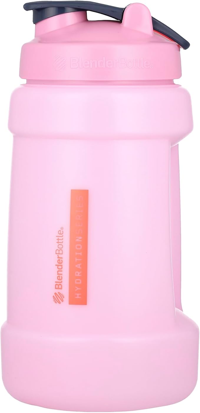 BlenderBottle Hydration Koda V1.5, Half Gallon Water Bottle, 74-Oz, Full-Color Pink