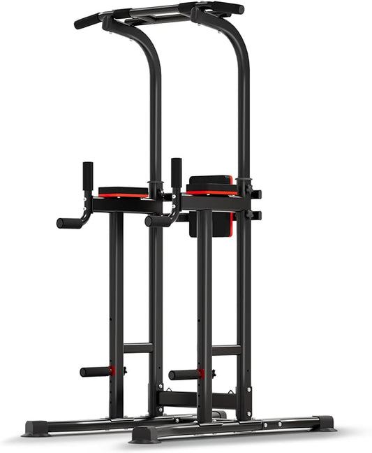 ZENOVA Pull Up Bar Dip Station Multi-Function Strength Training Equipment for Men Women Muscle Building 330/500 LBS Weight Capacity