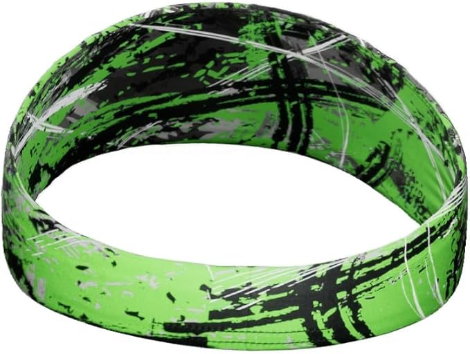 Unisex Headband/Sweatband. Best for Sports, Fitness, Working Out, Yoga. Tapered Design. Reversible.