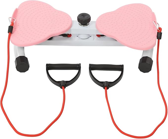 Waist Twister Machine Exercise Waist Twisting Fitness Tool Noiseless Balance Board Home Gym Exercise Equipment (Pink)