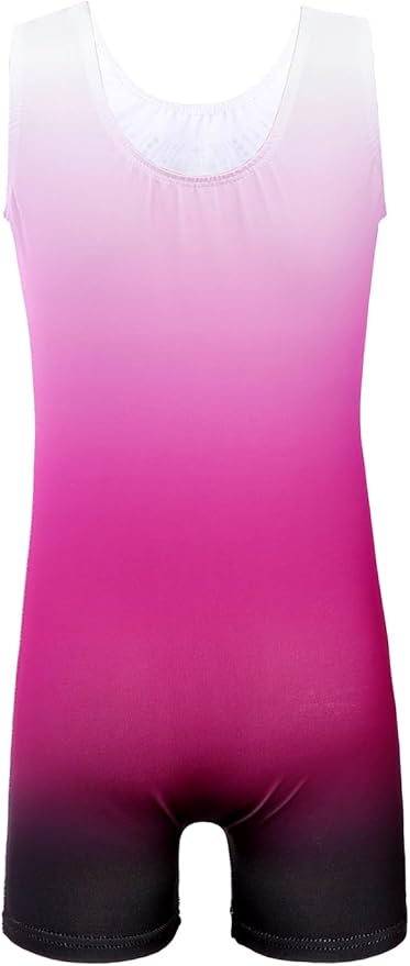 EQSJIU Leotards for Girls Gymnastics Sleeveless Sparkly Toddler Tumbling Outfits Dance Clothes Biketards for Kids 1-10 Years