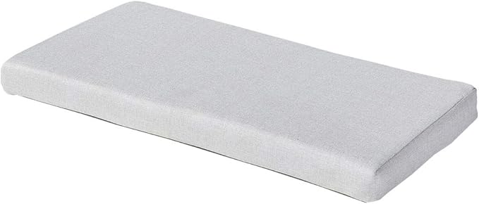 inBeige Bench seat Chair Pads Non-Slip Rubber Back Indoor Swing /Settee Cushion 45'X18'X2'(114X45.5X5CM)