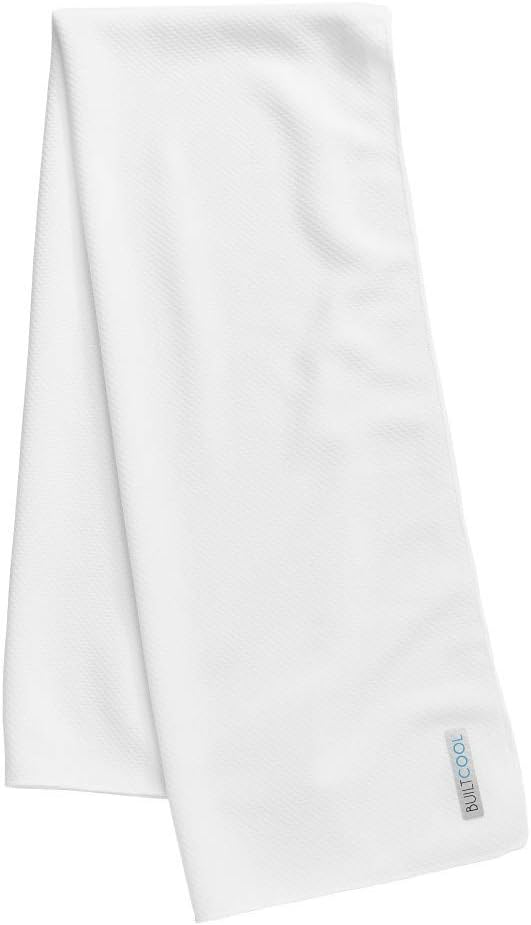 BUILTCOOL Adult Cooling Towel - Men & Women Chilly, Lightweight, Soft, Neck and Face Cooling Towel for Sport, Camping, Hunting, One Size, White, Royal Blue, & Yellow, 3 Pack
