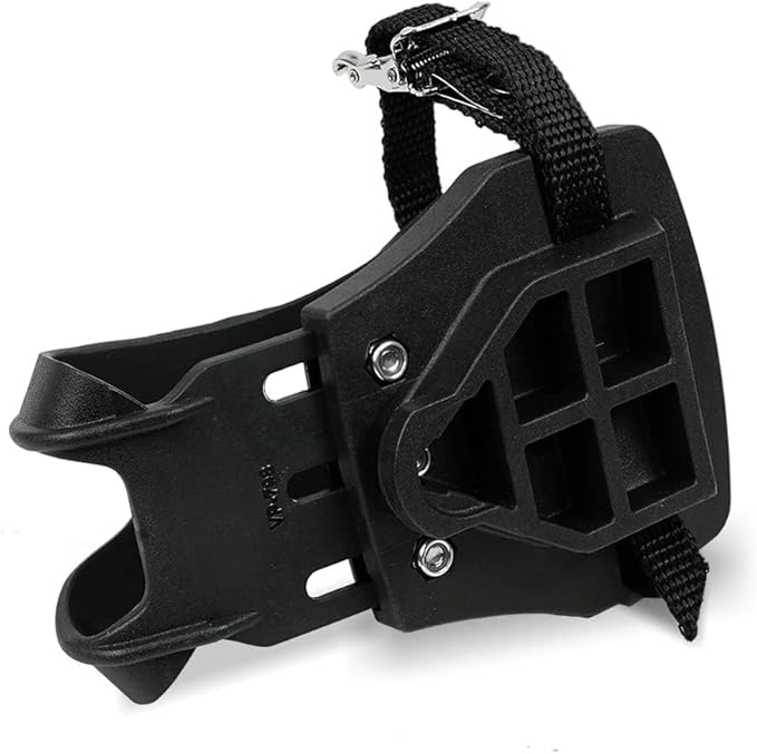 BV Bike Pedals Shimano SPD/Look Delta Compatible 9/16'' with Toe Clips - Peloton Pedals for Regular Shoes - Toe Cages for Peloton Bike - Exercise Bike Pedals - Universal Fit Bicycle Pedal