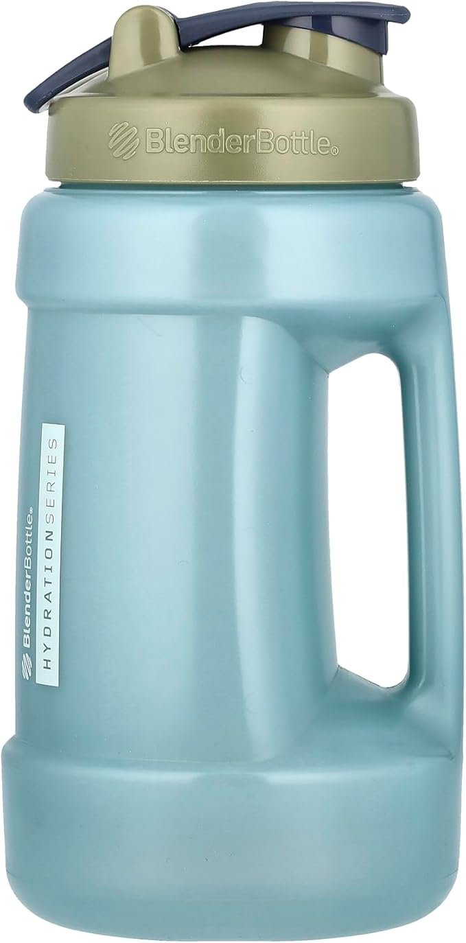 BlenderBottle Hydration Koda V1.5, Half Gallon Water Bottle, 74-Oz, Full-Color Tan