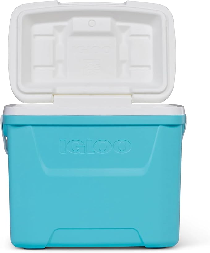 Igloos Cooler Hard-Sided Ice Chest, Insulated Portable Cooler, Heavy-Duty, Leak-Resistant Lid, Lightweight Ergonomic Handle