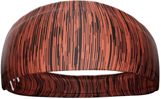 Unisex Headband/Sweatband. Best for Sports, Fitness, Working Out, Yoga. Tapered Design. Reversible.