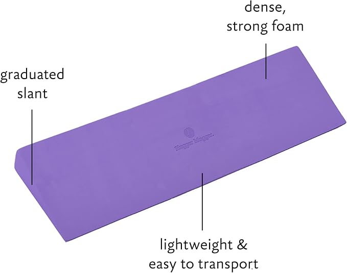 Hugger Mugger Yoga Wedge - Gentle Lift for Sensitive Wrists, Durable and Stable, Supports Joints, Great for Downward Dog