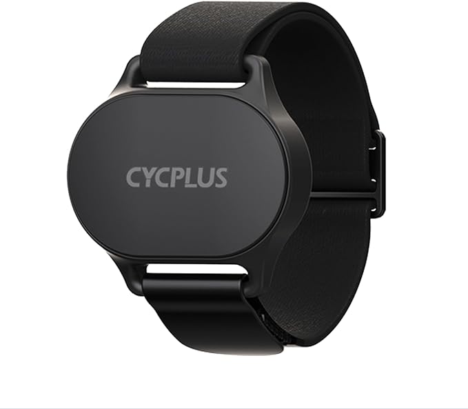 CYCPLUS Heart Rate Monitor Armband,Bluetooth 5.1 ANT+ HR Monitor with HR Zone LED Indicator, IP67 Waterproof, Use for Running Cycling Gym and Other Sports (2025 Upgraded Model)