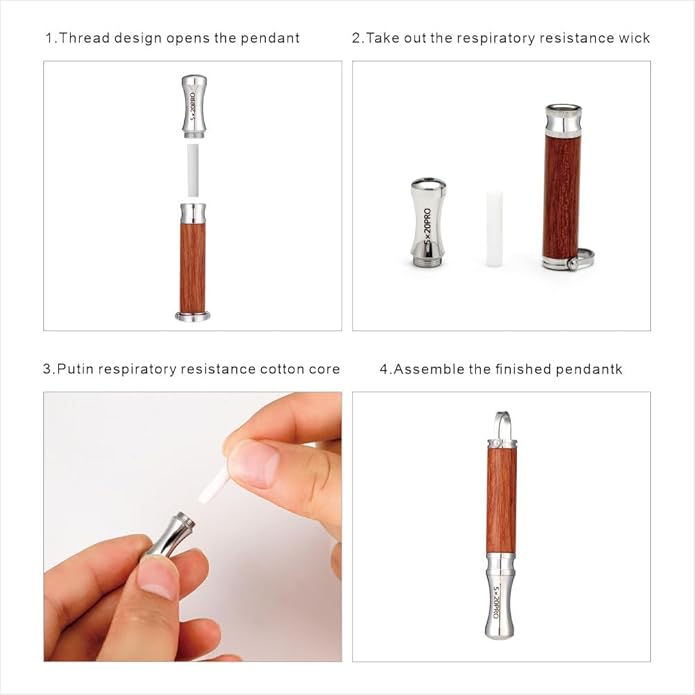 Breathe Free Necklace for Anxiety & Stress Relief, Classic Breathing Tool for Meditation, Mindfulness, and Relaxation – Portable Calm Necklace for Adults, Wellness Gift