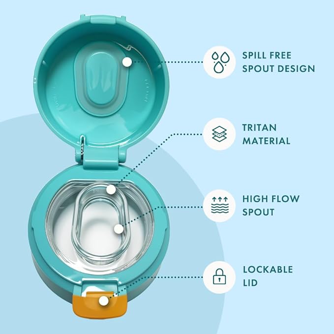 22oz Insulated Stainless Steel reusable hydration Water Bottle with chug lid for sports and healthy lifestyle - leakproof lid, Sweat-proof BPA Free to Keep Beverages Cold or Hot (Blush Pink)