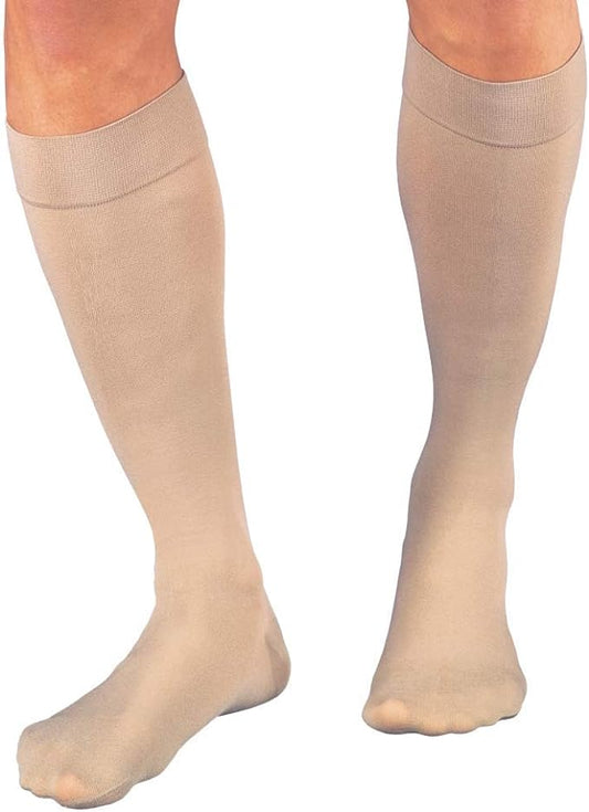 JOBST Relief 15-20mmHg Compression Stockings Knee High, Closed Toe, Beige, X-Large Petite