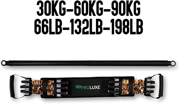 Original Resistance Bands Bar Set - Exercise Band Set for Home Gym