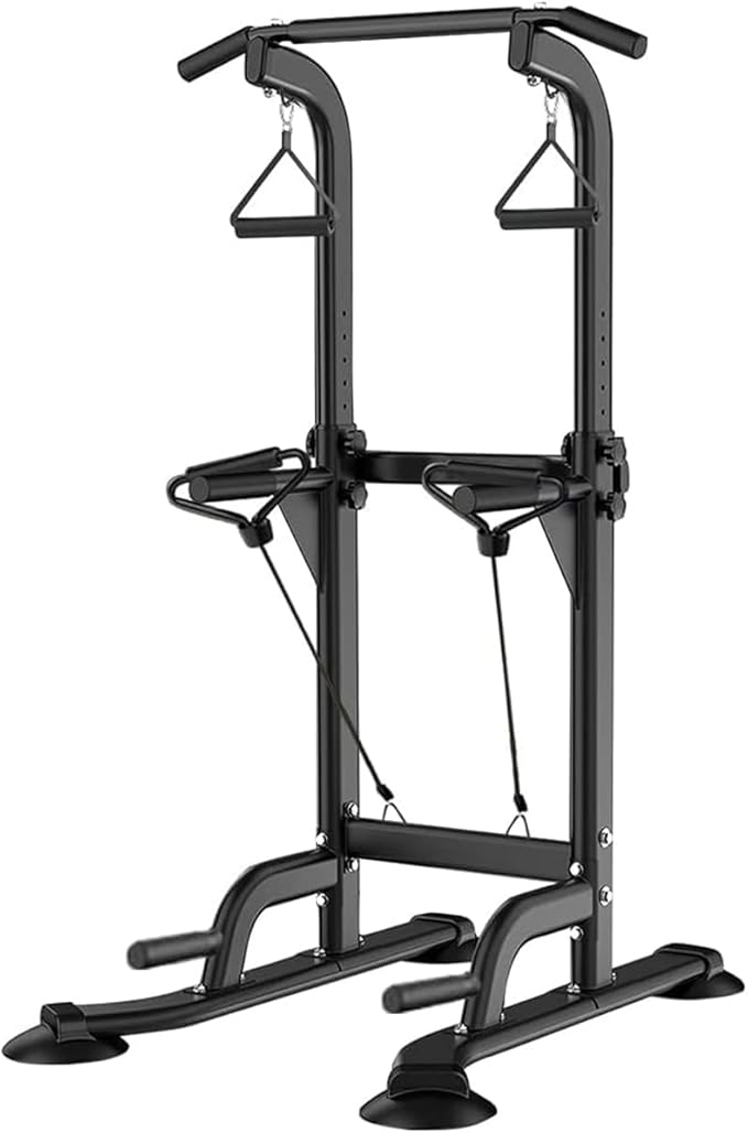 Power Tower Pull Up & Dip Station Multi-Function Home Strength Training Fitness Workout Station Height Adjustable