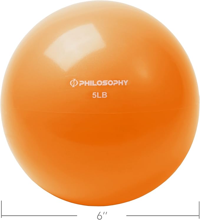 Philosophy Gym Toning Ball - Soft Weighted Mini Medicine Ball