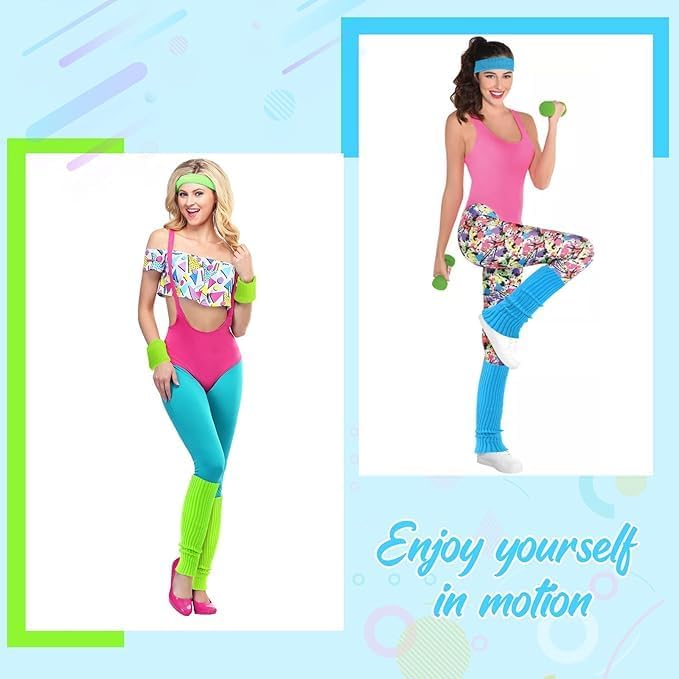 ONUPGO 6 Pieces Sweatbands Set - Sports Headbands Wristbands for Men & Women,Cotton Terry Cloth Sweatband for Tennis,Basketball,Gym,Working Out - Moisture Wicking Elasticity