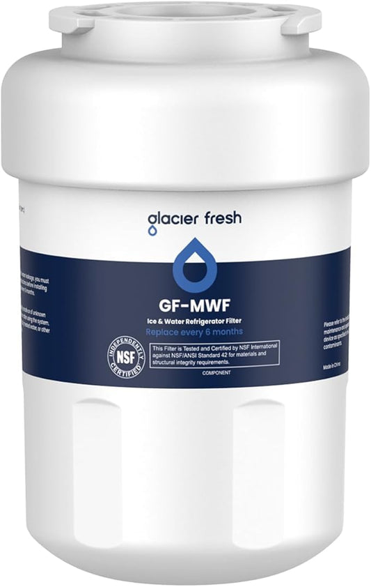 GLACIER FRESH Replacement for MWF Refrigerator Water Filters, SmartWater MWFP, MWFA, GWF, HDX FMG-1, WFC1201, RWF1060, 197D6321P006, Kenmore 9991, 1 Pack