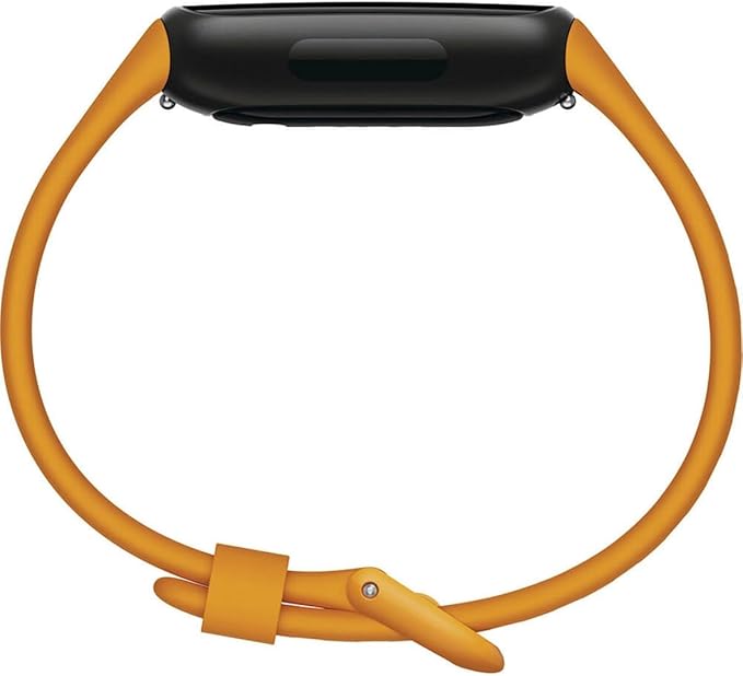 Fitbit Inspire 3 Health &-Fitness-Tracker with Stress Management, Workout Intensity, Sleep Tracking, 24/7 Heart Rate and more, Morning Glow/Black, One Size (S & L Bands Included)