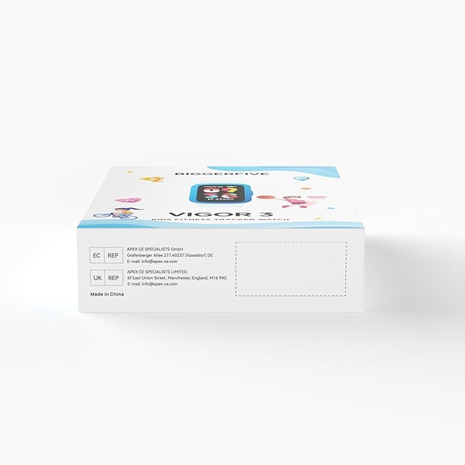 BIGGERFIVE Vigor 3 Kids Fitness Tracker Watch, AMOLED Screen, No App No Phone Needed, 3ATM Waterproof, Heart Rate and Sleep Monitor, Pedometer Watch, Sports Step Counter for Girls Ages 5-15, Pink