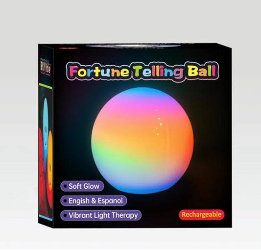 BLUEYE Rechargeable Fortune Telling Ball,4-7-8 Meditation Breathing Lamp,Remote Control Night Light,Girl Boy Toys for Age 5 6 7 8 9 10 Year Old,Christmas Stocking Stuffers,White Elephant Gift for Kids