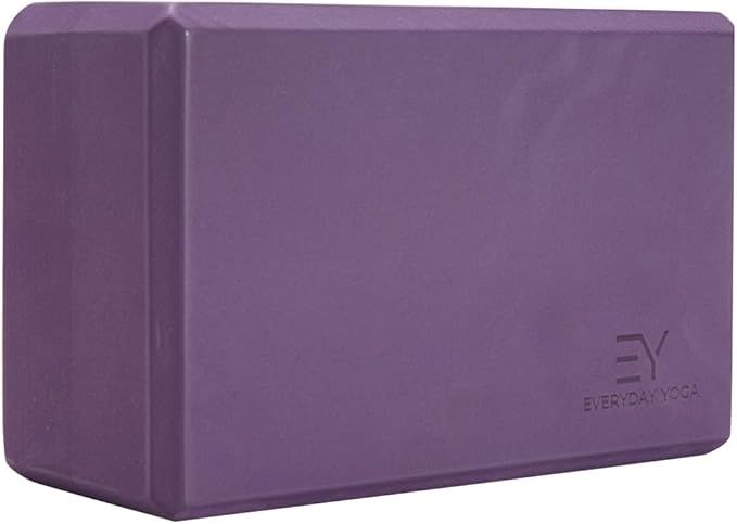 𝗘𝘃𝗲𝗿𝘆𝗱𝗮𝘆 𝗬𝗼𝗴𝗮 Foam Block with Soft Non-Slip Surface for Stability, Balance, and Deepen Stretches - Ideal for Yoga, Pilates, and Meditation Accessories (Sold Singular)