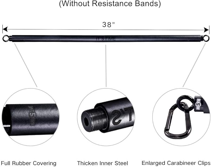INNSTAR Upgraded Heavy Duty Exercise Handles, Cable Machine Attachments Resistance Bands With Solid ABS Core Grips, Fitness Strap Stirrup Handle Cable Attachment