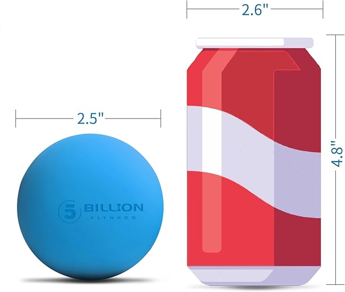 Massage Lacrosse Balls for Myofascial Release, Peanut Massage Ball, Mobility Ball for Physical Therapy - Deep Tissue Massage Tool for Trigger Point Therapy, Muscle Relaxer,Yoga Therapy