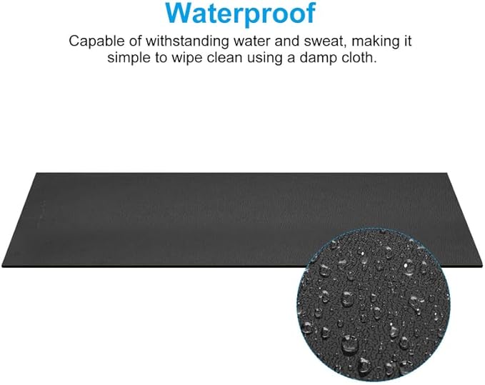 Exercise Equipment Mat for Home Gym to Protect Carpet,60"x30" with 2 Pcs for Yoga Training Matt,Suit for Treadmill Walking pad,Rower Machine,Elliptical,Workout or Fitness GUMWIG