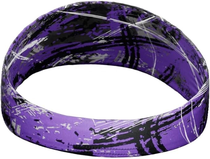 Unisex Headband/Sweatband. Best for Sports, Fitness, Working Out, Yoga. Tapered Design. Reversible.