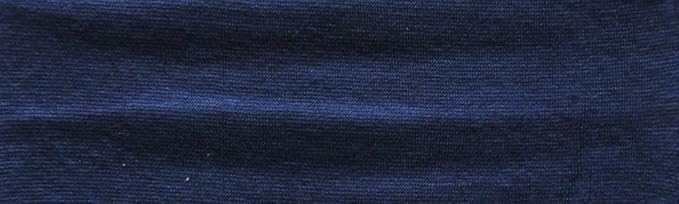 Kenz Laurenz Soft and Stretchy Elastic Cotton Headbands, Pack of 12, Navy