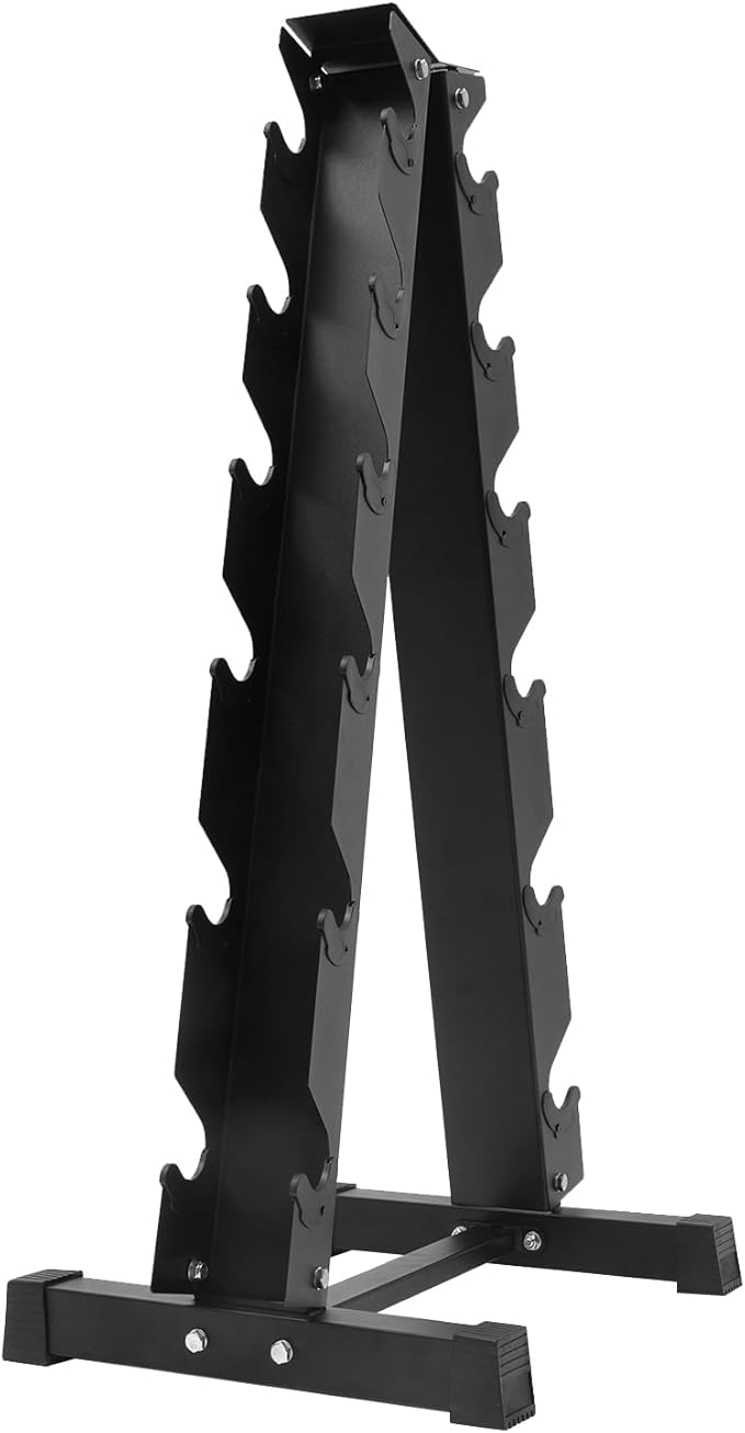 Dumbbell Rack Stand, 3 Tier Steel Dumbbell Holder 176 LBS Heavy Duty A-Frame Storage Rack Compact Weight Holder for Home Gym Fitness Storage