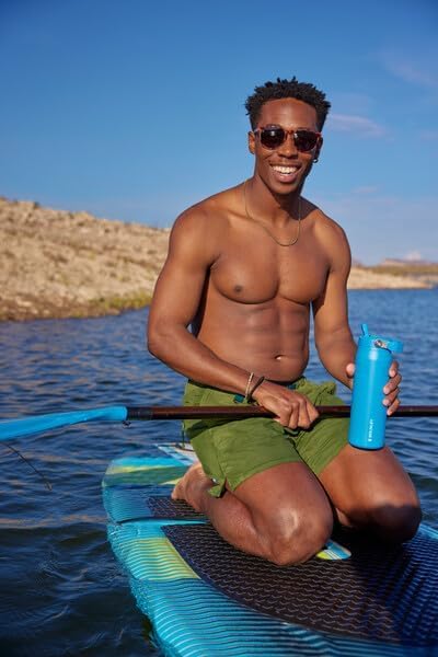 Stanley IceFlow Flip Straw 2.0 Water Bottle 36 OZ | Built-In Straw with Larger Opening | Lightweight & Leak-Resistant | Insulated Stainless Steel | BPA-Free | Navy