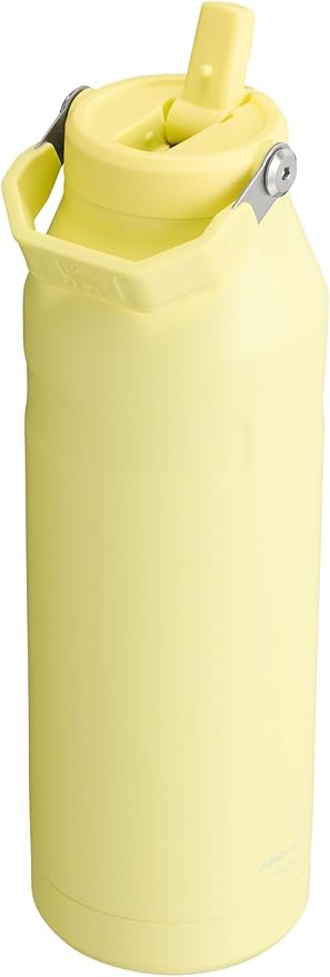 Stanley IceFlow Flip Straw 2.0 Water Bottle 50 OZ | Built-In Straw with Larger Opening | Lightweight & Leak-Resistant | Insulated Stainless Steel | BPA-Free | Pomelo