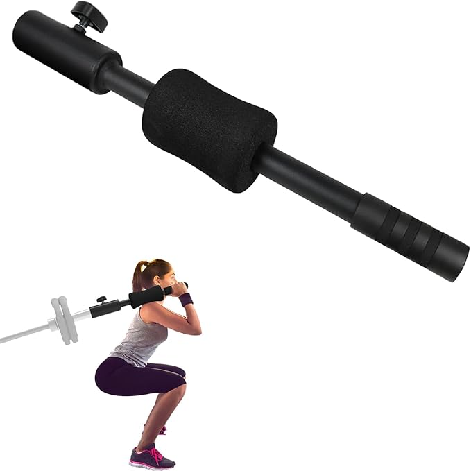 Large T Bar Row Attachment Handle,Handle Attachment Fits 1" Standard and 2" Olympic Barbell Bar for Home Gym Squat Back Muscles Exercise Equipment