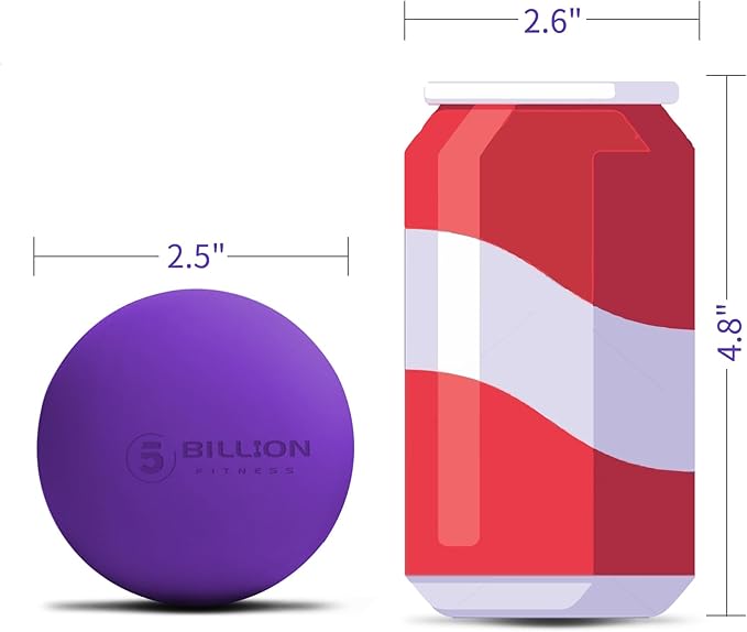 Massage Lacrosse Balls for Myofascial Release, Peanut Massage Ball, Mobility Ball for Physical Therapy - Deep Tissue Massage Tool for Trigger Point Therapy, Muscle Relaxer,Yoga Therapy