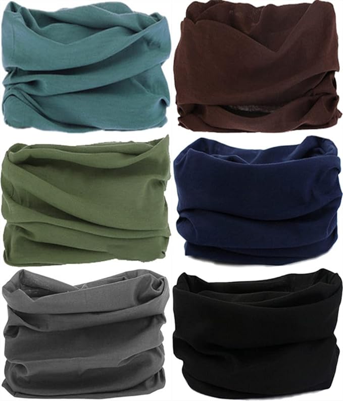 Headband Neck Gaiter Head Wrap Headwear Face Mask Magic Scarf Bandana for Men and Women