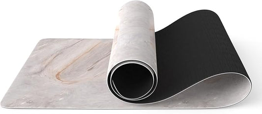 FOLAI Extra Thick Yoga Mat 6mm - Non-Slip Exercise Mat for HIIT, Pilates & Home Workouts & Workout with Free Carry Strap