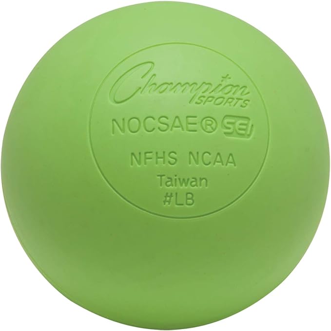 Champion Sports Lacrosse Balls: Official Size Sporting Goods Equipment for Professional, College & Grade School Games, Practices & Recreation - NCAA, NFHS and SEI Certified