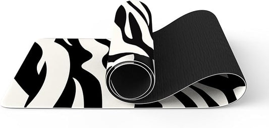 FOLAI Extra Thick Yoga Mat 6mm - Non-Slip Exercise Mat for HIIT, Pilates & Home Workouts & Workout with Free Carry Strap